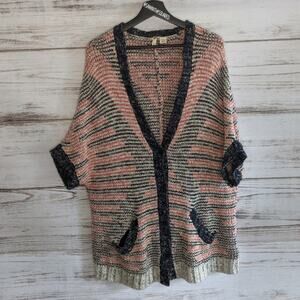 Moth Anthropologie Multi Color Slouchy Cardi MP